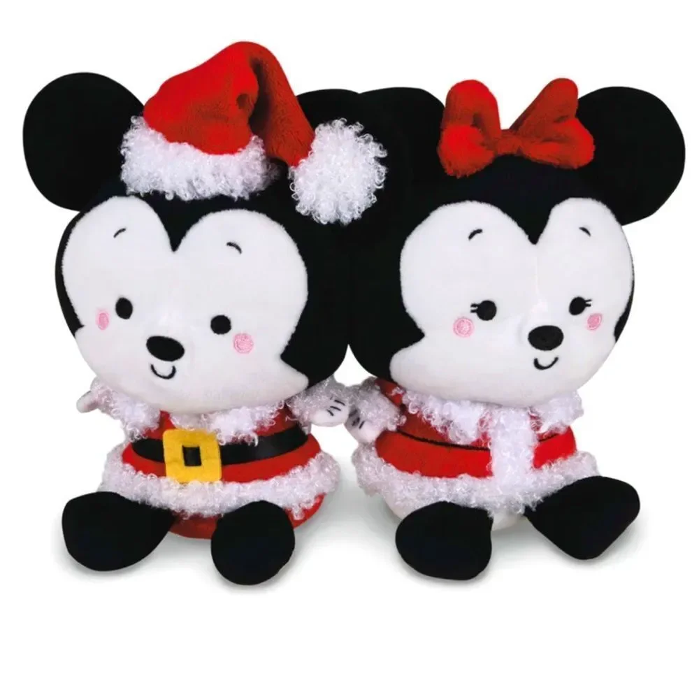 Disney Mickey and Minnie Mouse Holiday Plush Set Hallmark Better Together New